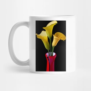 Three Yellow Calla Lililes Mug